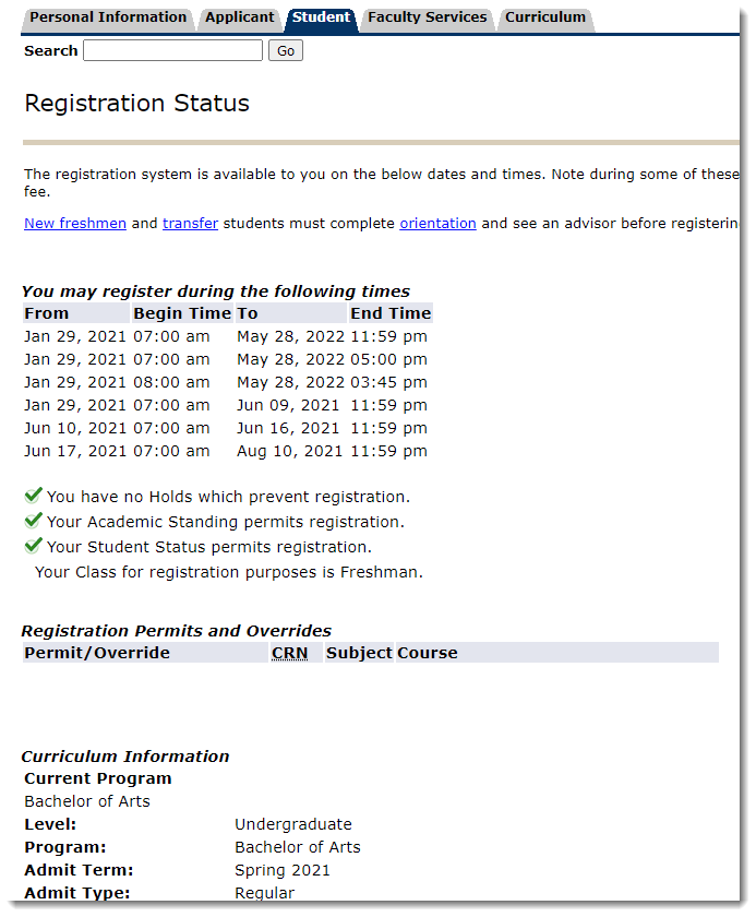 How to Find Your Time Ticket Office of the University Registrar